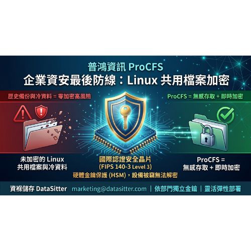 守護企業機敏資料最後防線：普鴻 ProCFS 解決 Linux（開源作業系統）檔案加密難題